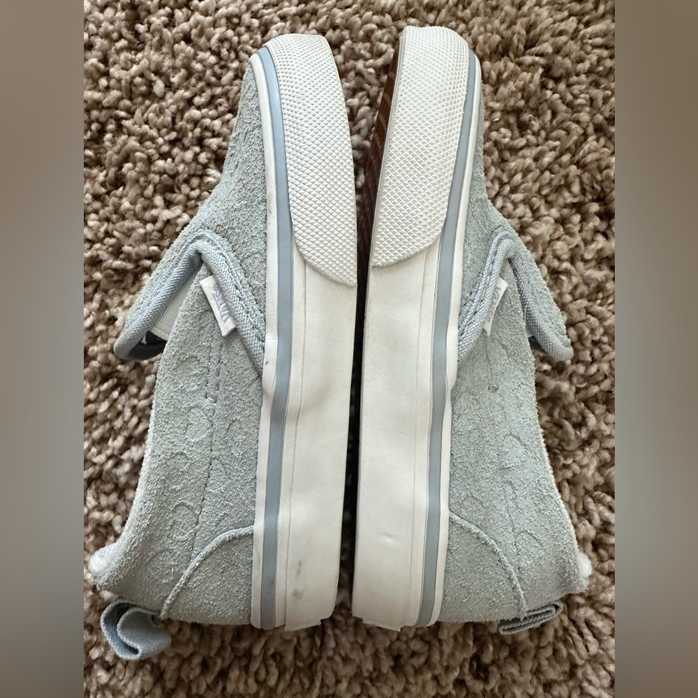 Vans Toddler Slip-On Sneakers, Light Blue Suede, Size 7 - Picture 4 of 8